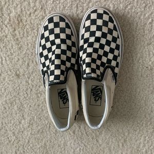 Black checkered vans
